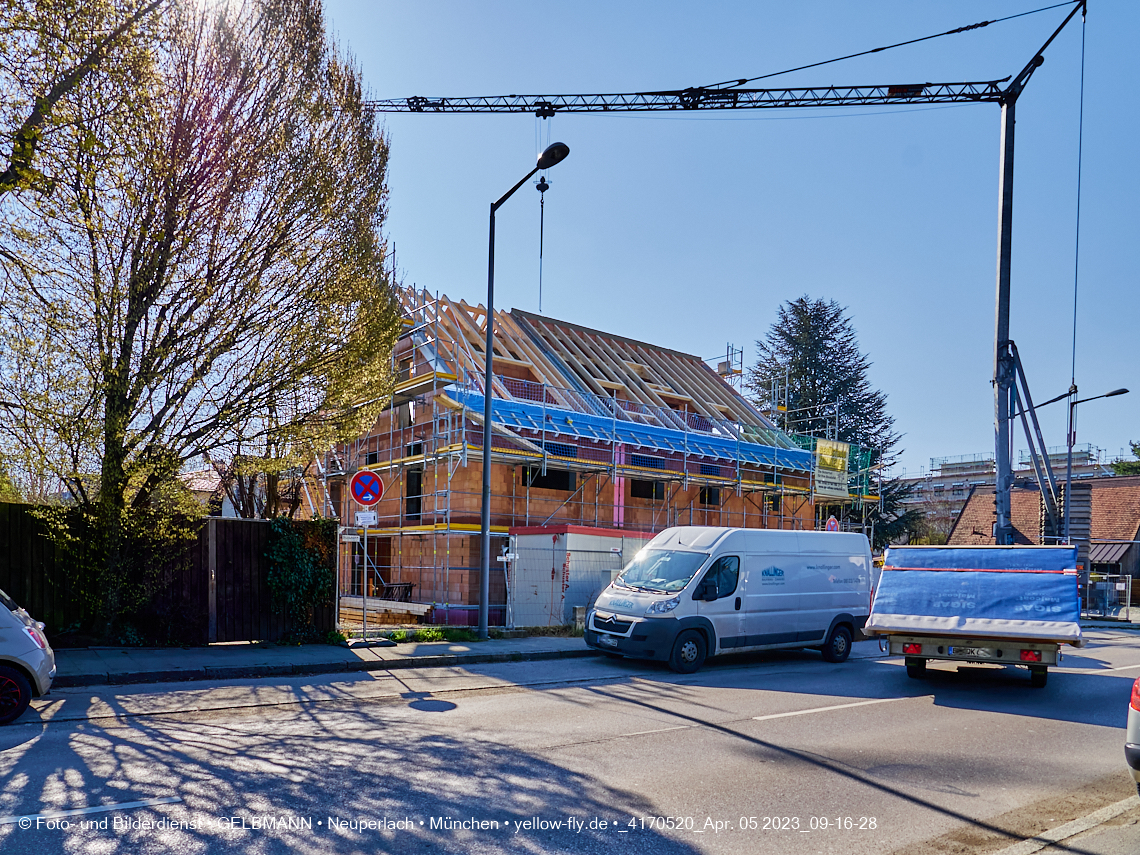 06.04.2023 - Baustelle Niederalmstraße 16 in Neuperlach
